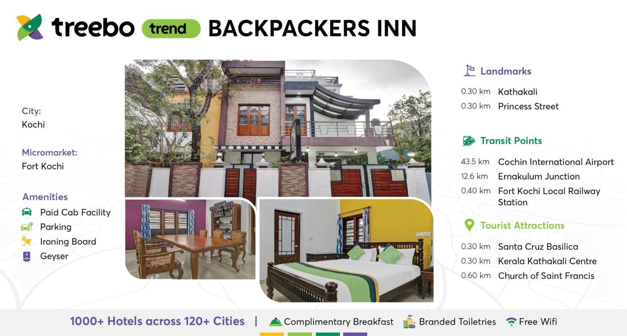 Treebo Backpackers Inn Kochi Bagian luar foto